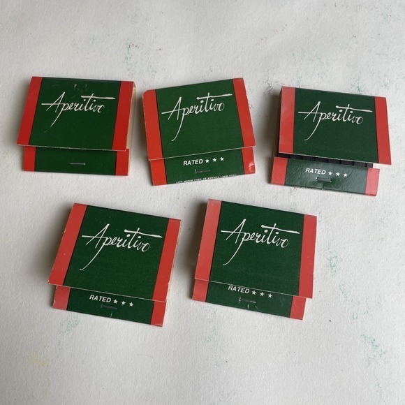 Other - Aperitivo Restaurant NYC Matchbook Lot - 5 Vintage New York Collectible Unstruck